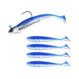 Maxbell Fishing Baits Silicone Trolling Baits Artificial Baits for Carp Salmon Perch Blue