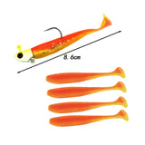 Maxbell Fishing Baits Silicone Trolling Baits Artificial Baits for Carp Salmon Perch Orange