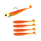Maxbell Fishing Baits Silicone Trolling Baits Artificial Baits for Carp Salmon Perch Orange