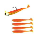 Maxbell Fishing Baits Silicone Trolling Baits Artificial Baits for Carp Salmon Perch Orange