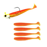 Maxbell Fishing Baits Silicone Trolling Baits Artificial Baits for Carp Salmon Perch Orange