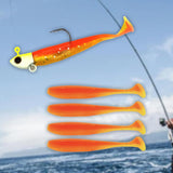 Maxbell Fishing Baits Silicone Trolling Baits Artificial Baits for Carp Salmon Perch Orange
