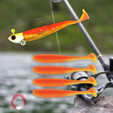 Maxbell Fishing Baits Silicone Trolling Baits Artificial Baits for Carp Salmon Perch Orange