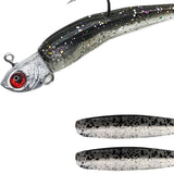 Maxbell Maxbell Fishing Baits Silicone Trolling Baits Artificial Baits for Carp Salmon Perch Black