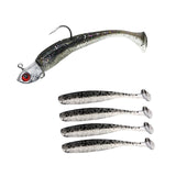 Maxbell Maxbell Fishing Baits Silicone Trolling Baits Artificial Baits for Carp Salmon Perch Black