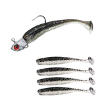 Maxbell Maxbell Fishing Baits Silicone Trolling Baits Artificial Baits for Carp Salmon Perch Black