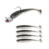 Maxbell Maxbell Fishing Baits Silicone Trolling Baits Artificial Baits for Carp Salmon Perch Black