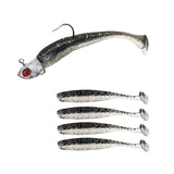 Maxbell Maxbell Fishing Baits Silicone Trolling Baits Artificial Baits for Carp Salmon Perch Black