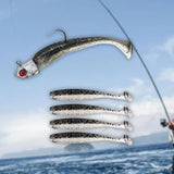Maxbell Maxbell Fishing Baits Silicone Trolling Baits Artificial Baits for Carp Salmon Perch Black
