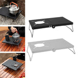 Maxbell Camping Folding Table Camping Furniture Camping Desk for Hiking Beach Travel Matte Black