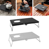 Maxbell Camping Folding Table Camping Furniture Camping Desk for Hiking Beach Travel Matte Black