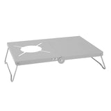 Maxbell Camping Folding Table Camping Furniture Camping Desk for Hiking Beach Travel Silver White