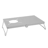 Maxbell Camping Folding Table Camping Furniture Camping Desk for Hiking Beach Travel Silver White