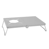 Maxbell Camping Folding Table Camping Furniture Camping Desk for Hiking Beach Travel Silver White