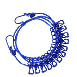 Maxbell Portable Clothesline Reusable Clothes Line Travel for Backyard Balcony Hotel Blue