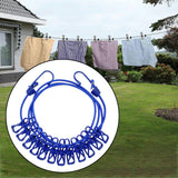 Maxbell Portable Clothesline Reusable Clothes Line Travel for Backyard Balcony Hotel Blue