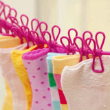 Maxbell Portable Clothesline Reusable Clothes Line Travel for Backyard Balcony Hotel Rose Red