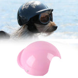 Maxbell Pet Helmet Head Protection Bike Hat Hard Hat for Puppy Hiking Outdoor Riding Pink