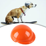 Maxbell Pet Helmet Head Protection Bike Hat Hard Hat for Puppy Hiking Outdoor Riding Orange