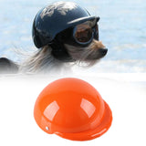 Maxbell Pet Helmet Head Protection Bike Hat Hard Hat for Puppy Hiking Outdoor Riding Orange