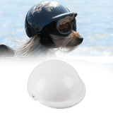 Maxbell Pet Helmet Head Protection Bike Hat Hard Hat for Puppy Hiking Outdoor Riding White