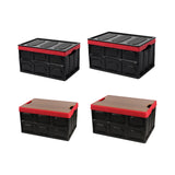 Maxbell Foldable Storage Bin with Lid with Handles Cargo Carrier Car Trunk Organizer PP Cover 30L