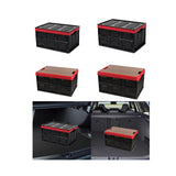 Maxbell Foldable Storage Bin with Lid with Handles Cargo Carrier Car Trunk Organizer PP Cover 30L