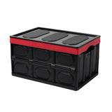 Maxbell Foldable Storage Bin with Lid with Handles Cargo Carrier Car Trunk Organizer PP Cover 30L