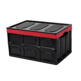 Maxbell Foldable Storage Bin with Lid with Handles Cargo Carrier Car Trunk Organizer PP Cover 30L