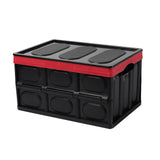 Maxbell Foldable Storage Bin with Lid with Handles Cargo Carrier Car Trunk Organizer PP Cover 30L