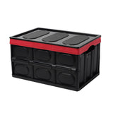 Maxbell Foldable Storage Bin with Lid with Handles Cargo Carrier Car Trunk Organizer PP Cover 30L