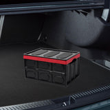 Maxbell Foldable Storage Bin with Lid with Handles Cargo Carrier Car Trunk Organizer PP Cover 30L