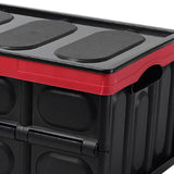Maxbell Foldable Storage Bin with Lid with Handles Cargo Carrier Car Trunk Organizer PP Cover 30L