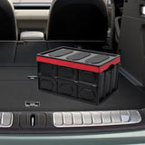 Maxbell Foldable Storage Bin with Lid with Handles Cargo Carrier Car Trunk Organizer PP Cover 56L