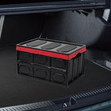 Maxbell Foldable Storage Bin with Lid with Handles Cargo Carrier Car Trunk Organizer PP Cover 56L