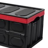 Maxbell Foldable Storage Bin with Lid with Handles Cargo Carrier Car Trunk Organizer PP Cover 56L