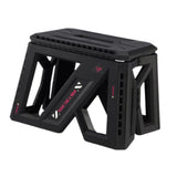 Maxbell Foldable Step Stool Seat Footstool Home Step Stool for Picnic Camping Garden Black Small