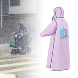Maxbell Adult Raincoat Long Waterproof Rain Cape for Camping Hiking Electric Bike