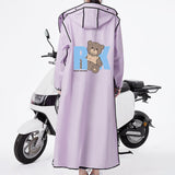 Maxbell Adult Raincoat Long Waterproof Rain Cape for Camping Hiking Electric Bike