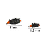 Maxbell 8x Fly Fishing Lures Professional Realistic with Carry Case River with Hooks