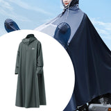 Maxbell Long Raincoat Rainproof Rainwear Rain Cape for Sporting Event Travel Cycling 130cm