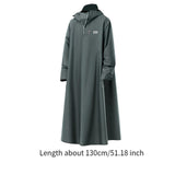 Maxbell Long Raincoat Rainproof Rainwear Rain Cape for Sporting Event Travel Cycling 130cm