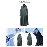 Maxbell Long Raincoat Rainproof Rainwear Rain Cape for Sporting Event Travel Cycling 130cm