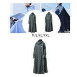 Maxbell Long Raincoat Rainproof Rainwear Rain Cape for Sporting Event Travel Cycling 130cm