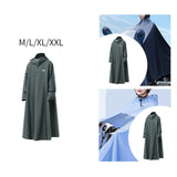 Maxbell Long Raincoat Rainproof Rainwear Rain Cape for Sporting Event Travel Cycling 130cm