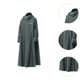 Maxbell Long Raincoat Rainproof Rainwear Rain Cape for Sporting Event Travel Cycling 142cm