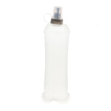 Maxbell 2x Soft Folding Water Bottle Portable Drink Bottle for Running Hiking Sports Clear White