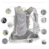 Maxbell Maxbell Hydration Pack with 450ml Water Bladder Hydration Backpack for Hiking Biking Gray