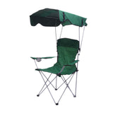 Maxbell Folding Chair with Shade Canopy Portable for Sporting Events Garden Fishing Green