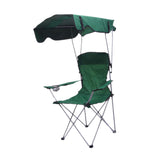 Maxbell Folding Chair with Shade Canopy Portable for Sporting Events Garden Fishing Green